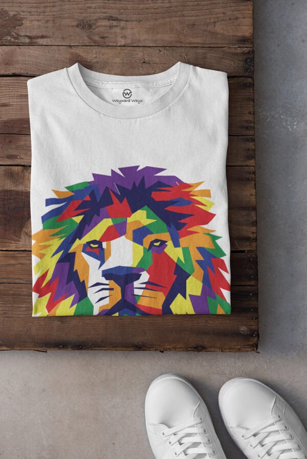 proud lion tshirt folded