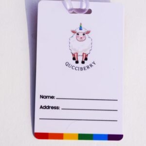 Qucciberry Rainbow Luggage Name Tag