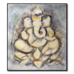 Ganesa. The God of new beginnings  Acrylic on canvas; 23" x 27"