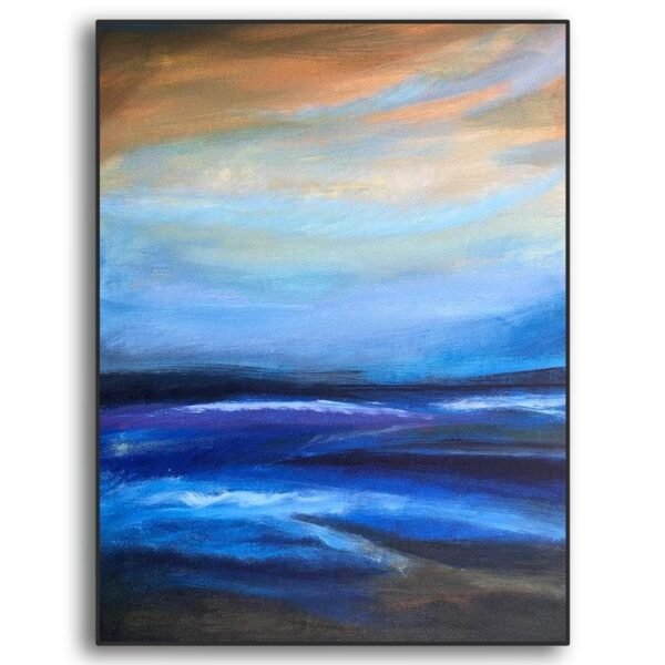 Sea Strokes Acrylic on canvas; 22" x 26"