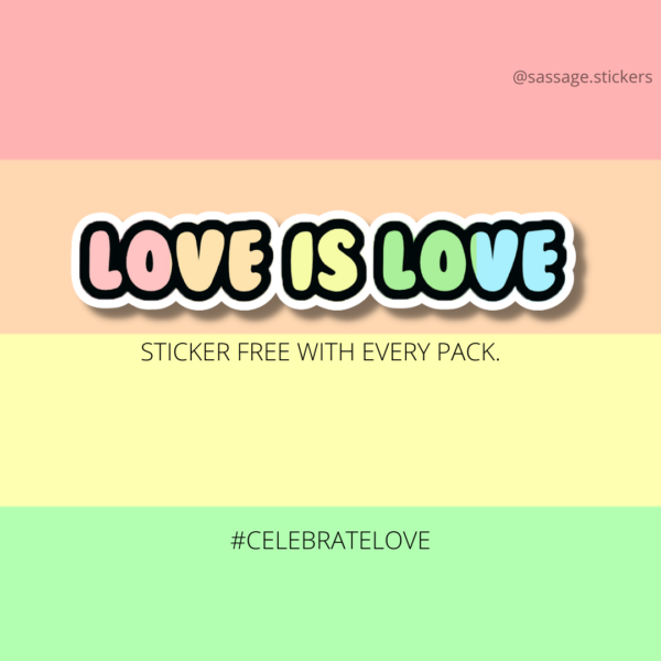 Free Sticker for Pride Packs