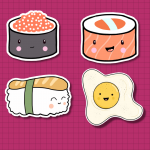 Kawaii Food Stickers