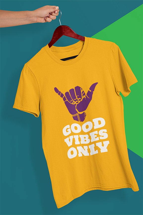 Good Vibes Only Yellow Tshirt