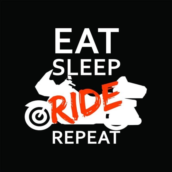 eat sleep ride repeat black