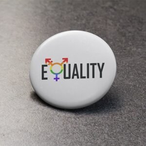 equality white badge