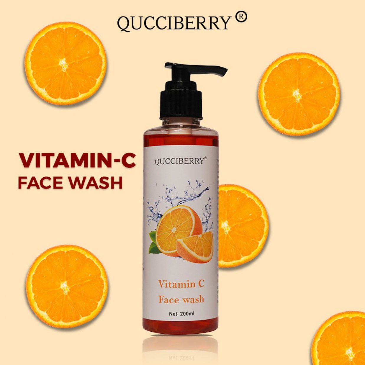 QUCCIBERRY VitaminC Face Wash Rainbow Bazaar