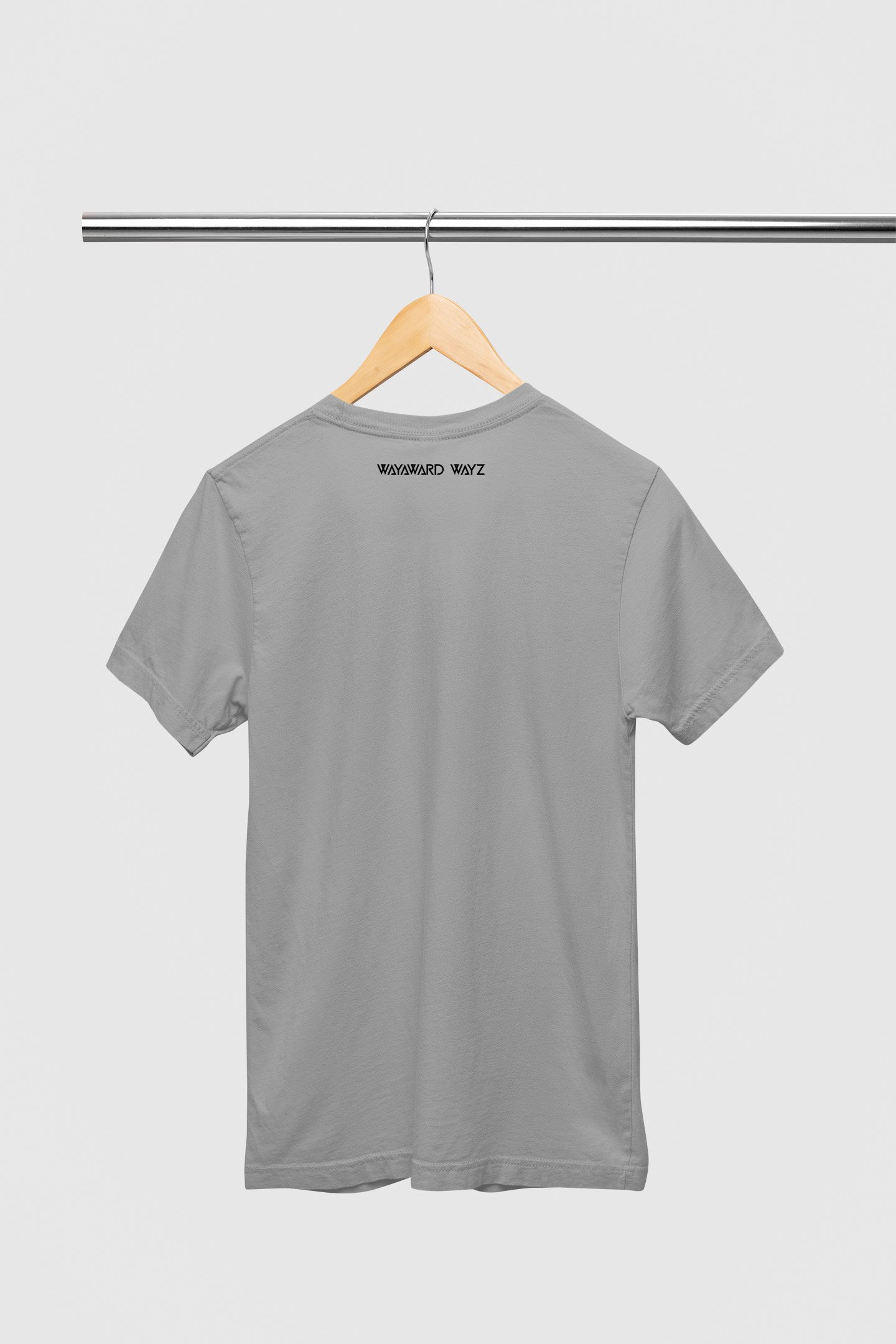 Moon Grey Solid T-Shirt by Wayward Wayz Back
