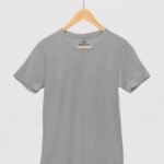 Moon Grey Solid T-Shirt by Wayward Wayz Front