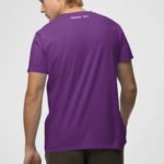Purple Solid T-Shirt by Wayward Wayz Back Model