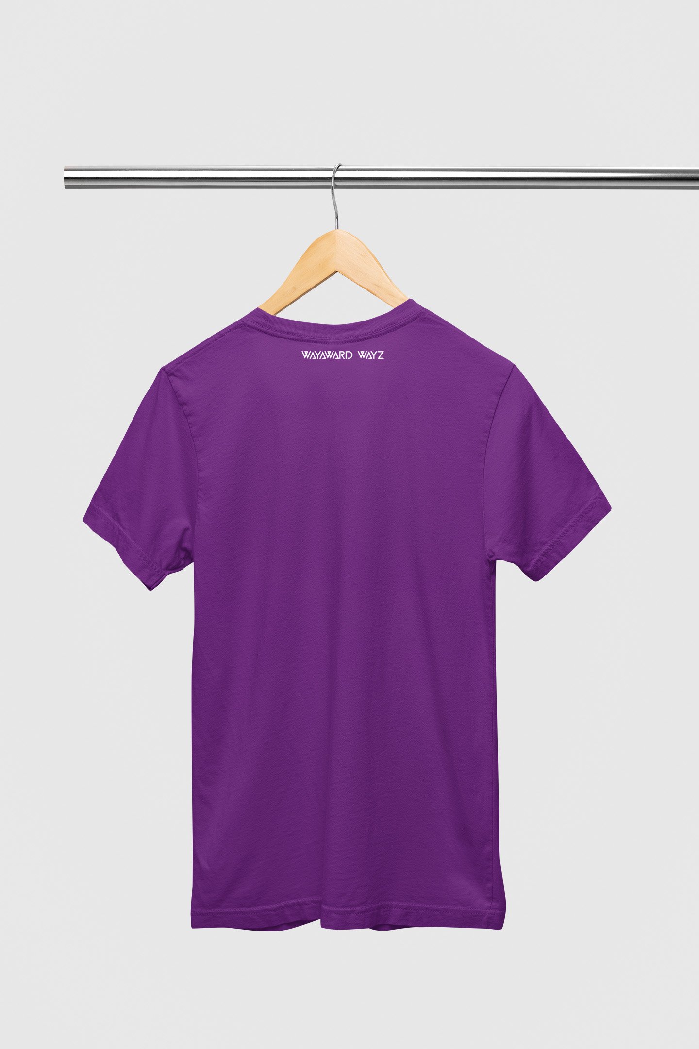 Purple Solid T-Shirt by Wayward Wayz Back