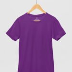Purple Solid T-Shirt by Wayward Wayz Front