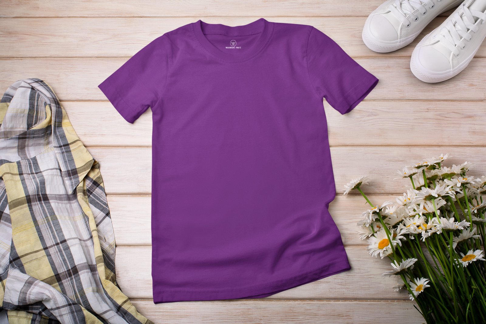Purple Solid T-Shirt by Wayward Wayz Post