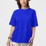 Wayward Wayz Solid T-Shirt Royal Blue-model front