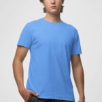Wayward Wayz Solid T-Shirt Sky Blue-model front